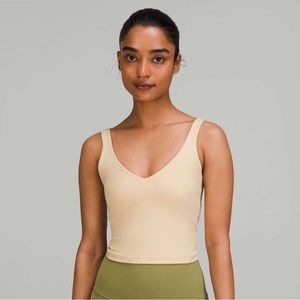 NWOT Lululemon size 6 Prosecco align tank top cream light yellow old strap